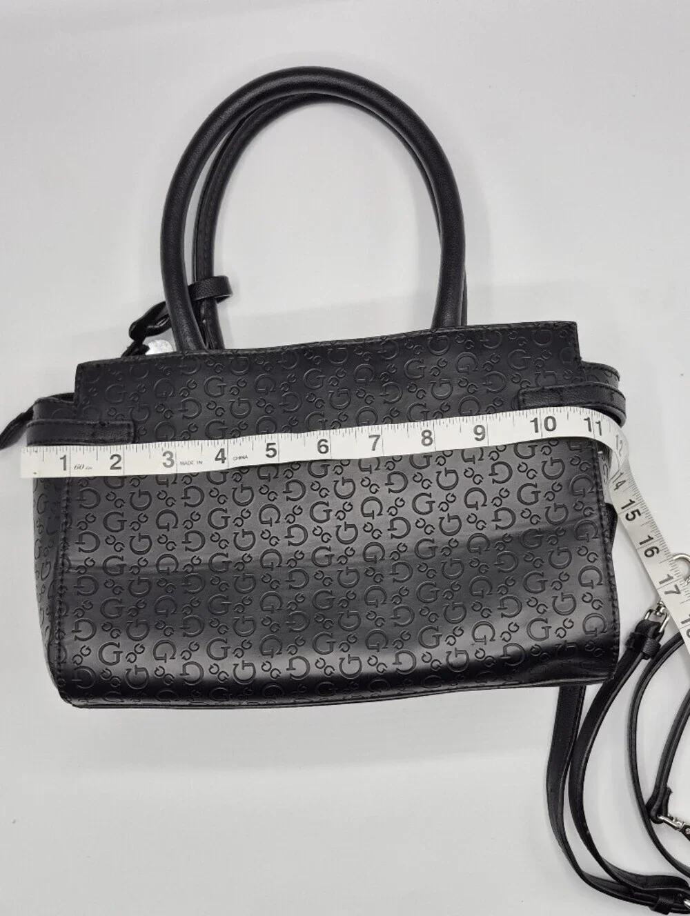 GUESS Black Signature Top-Handle Satchel